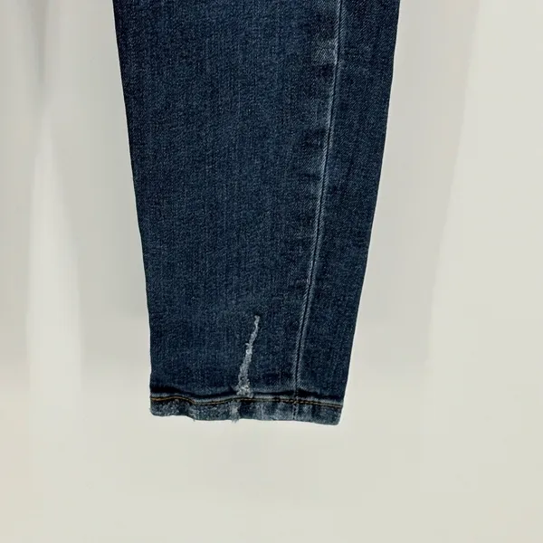 Zara Basic Z1975 Denim Women Blue Embroidered Rose Skinny Jeans Boho Size 4‎ - Image 10