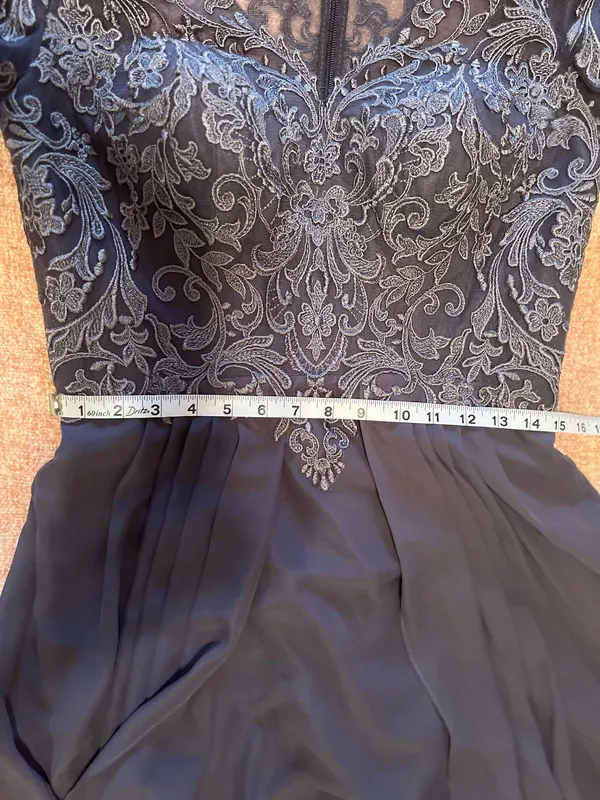 JJ's House Fancy formal gray evening bridesmaid wedding guest dress - Image 8