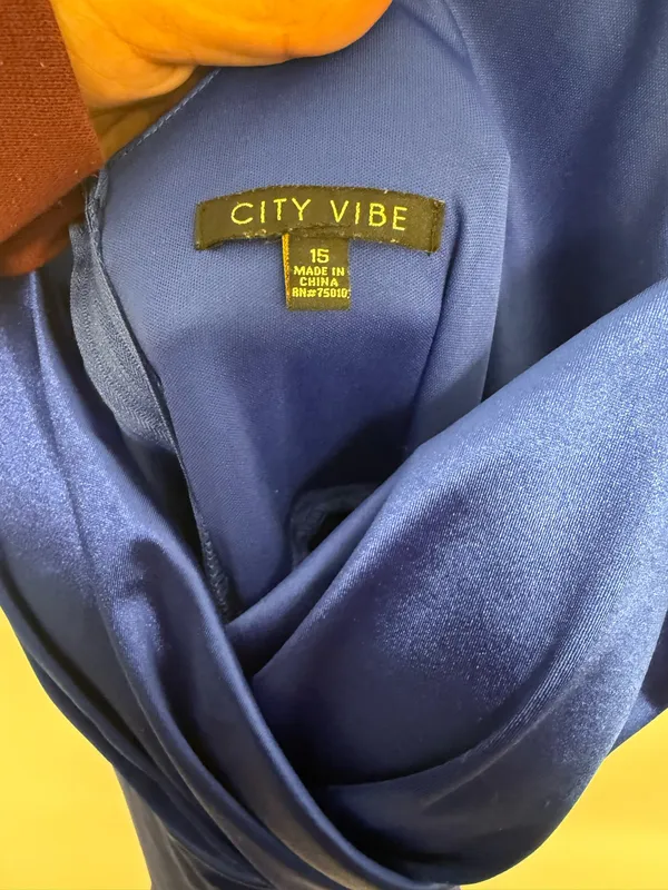 Wedding Guest Dress City Vibe Royal Blue Size 15 - Image 3
