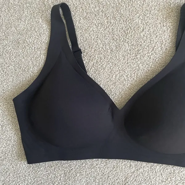 Wireless T-Shirt Bra Supportive Comfort Black Undergarment Women's Size XL - Image 5