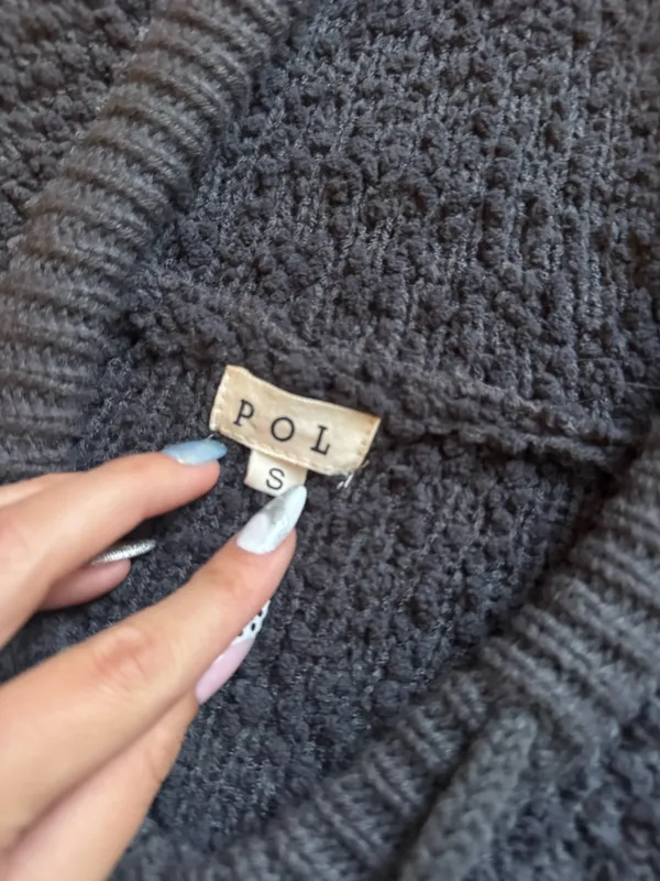 POL Sweater Knit Oversized Black - Image 2