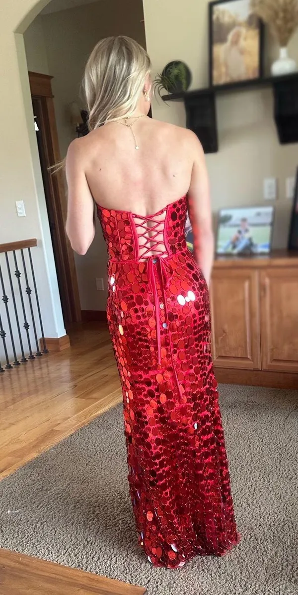 red prom dress Size 2 - Image 2