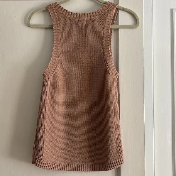 a new day Sleeveless Tan Knit Tank Top - Image 2