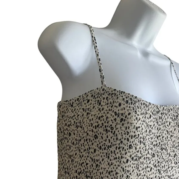 Lush‎ Women Crop Top XS Animal Print Babydoll Smock Bodice Coquette Flirty Y2K - Image 5