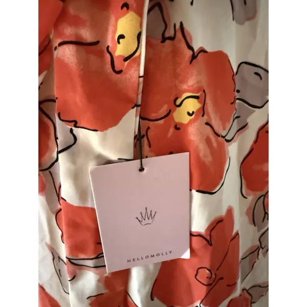 HELLO MOLLY 6 Halter Rose Floral Midi‎ Dress Florty Feminine Tea Garden - Image 6