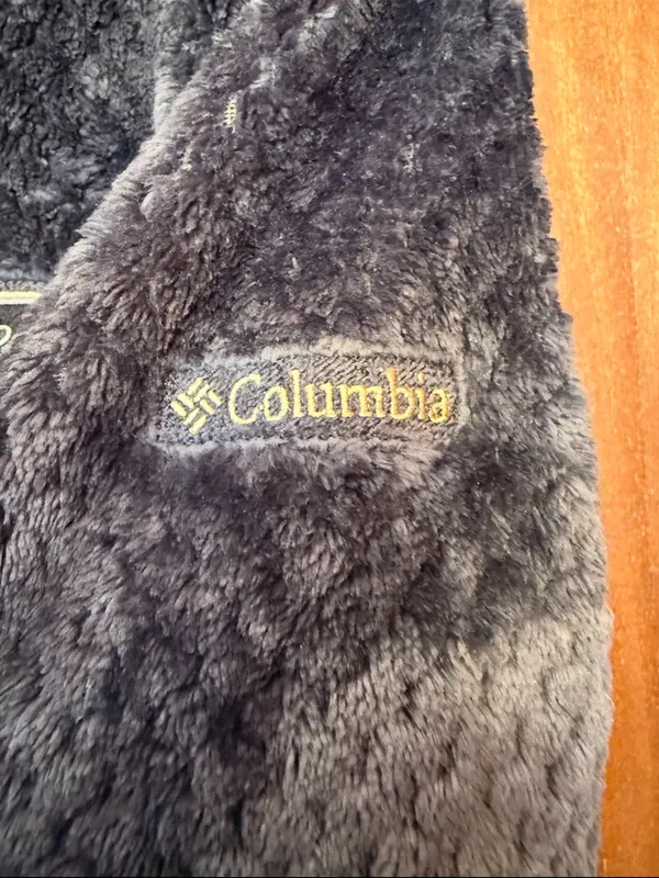 Purdue Womens Columbia Fire Side II Sherpa Full Zip Fleece Jacket Grey Medium - Image 6