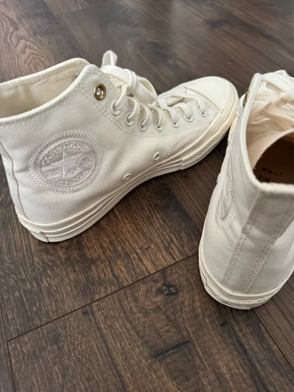 All White Converse High-Top - Image 3
