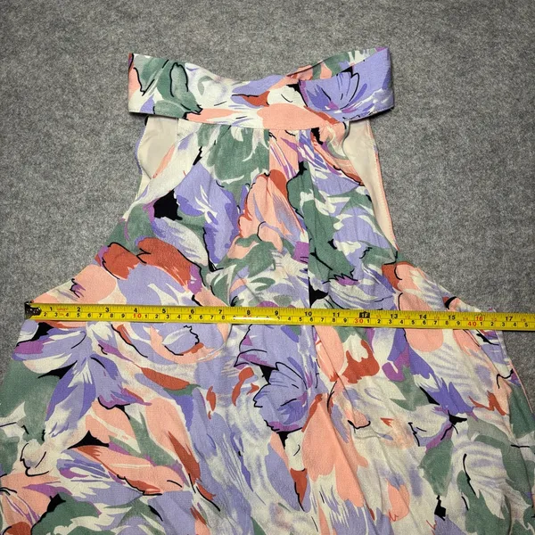 Lulus Women Blouse S Floral Abstract Multi-Color Bohemian Casual Summer - Image 7