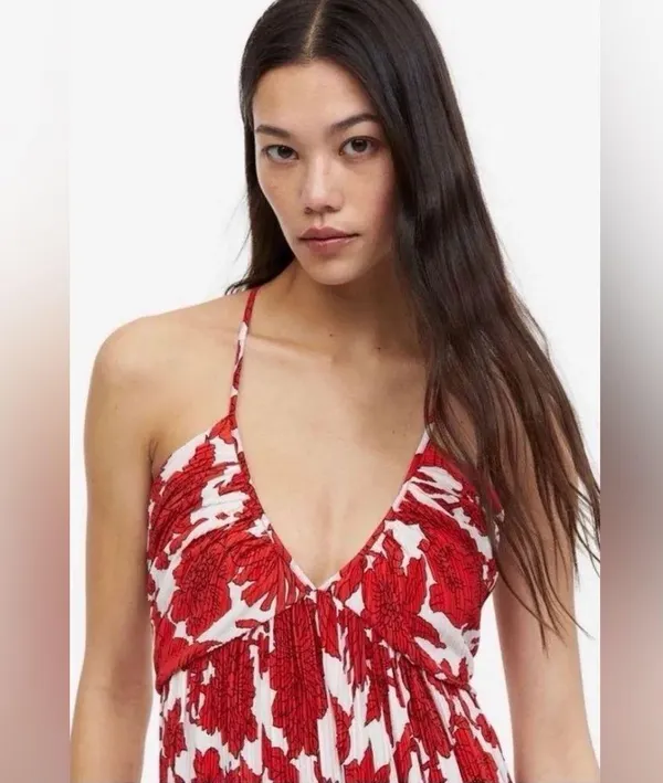 H&M Pleated Maxi Dress - Image 4