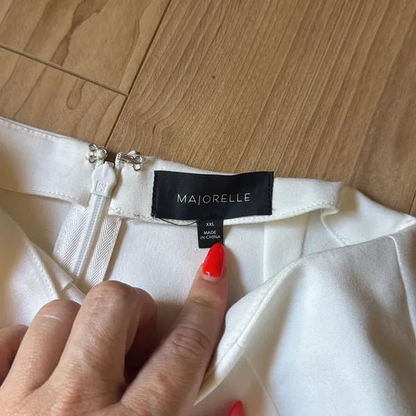 MAJORELLE Cream High-Waisted Pants - Image 2