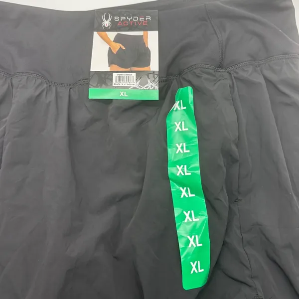 Spyder Active Womens Black Athletic Shorts 4.25 Inseam Size XL NWT - Image 3