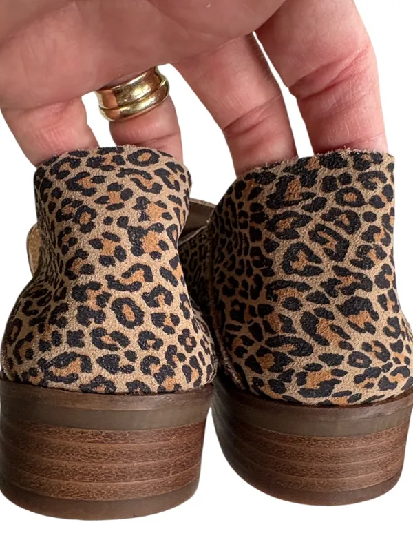 Like New Lucky Brand Leather Cahill Loafers Leopard Size 8 - Image 6