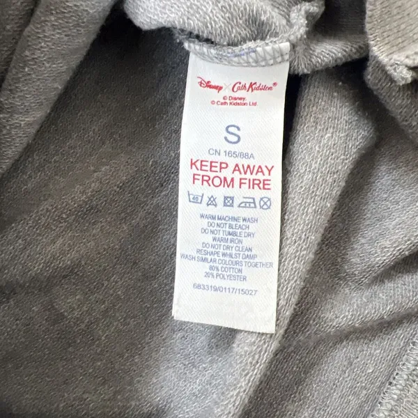 Cath Kidston X Disney 101 Dalmatians Crewneck Jumper Sweatshirt Gray Size Small - Image 3