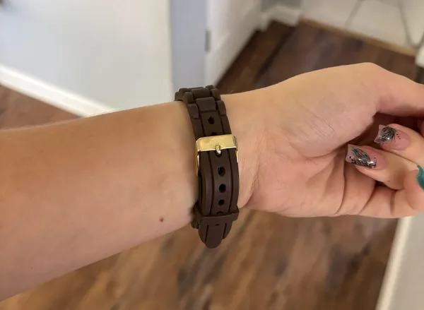 Gold and Brown Watch - Image 2