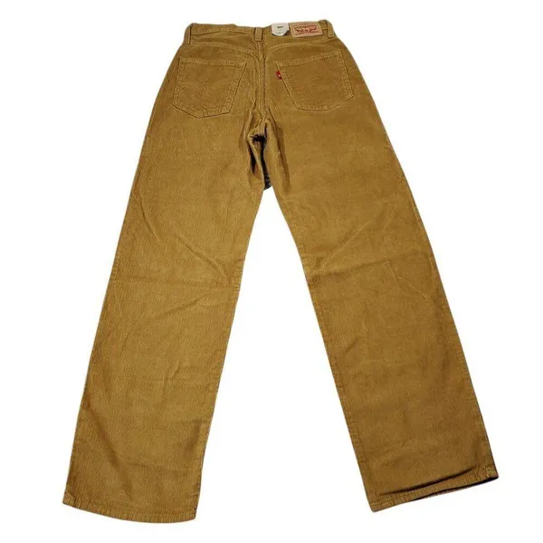 Levi's 94 Baggy Corduroy Brown Straight Leg Loose Pants Y2K 90s Size 26 x 31 - Image 3