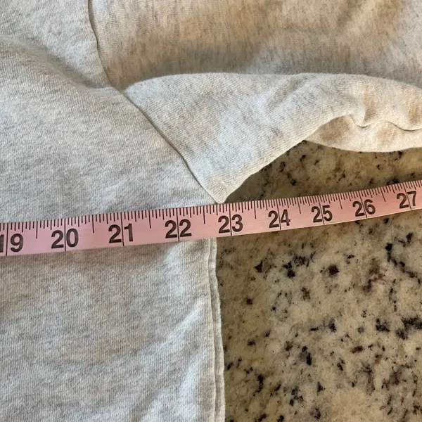 Aelfric Eden Hoodie Womens Medium Gray Blue Star Y2K Streetwear Chenille Patch - Image 8