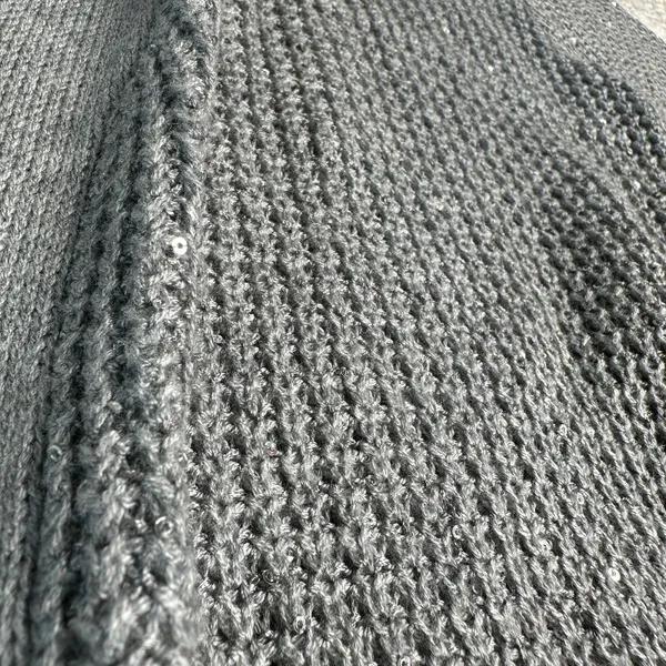 Victorias Secret: Gray Sequined Knit Cardigan - Image 4