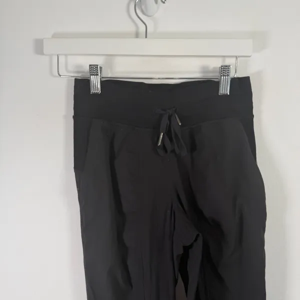 Lululemon Dance Studio Mid Rise Jogger Pants Full Length‎ Black Travel Womens 2 - Image 3