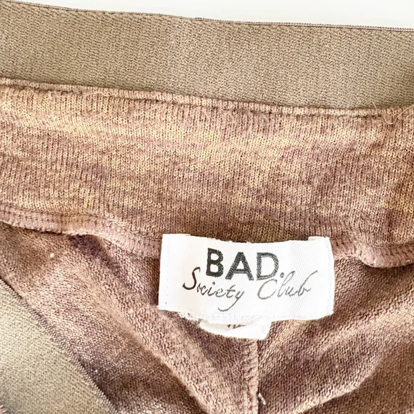 Bad Society Club Womens Brown V-Cut Scrunch Butt Baddie‎ Knit Shorts Size M - Image 3