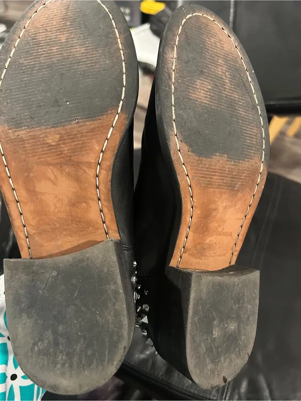 Sam Edelman Studded Black Leather Chelsea Boots - Image 9