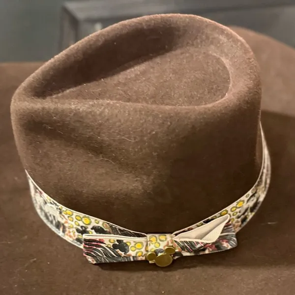 DISNEY PARKS Adult Animal Kingdom Wide Brim Safari Hat Brown leopard - Image 4