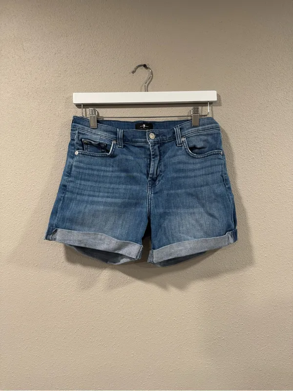 7 For All Mankind Jean Shorts - Image 5