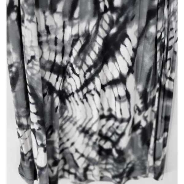 Hula Honey Womens Dress Medium Gray White Tie Dye Strapless Maxi Summer Beach - Image 3