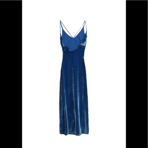 For Love & Lemons Nadine Velvet Maxi Dress - Image 2