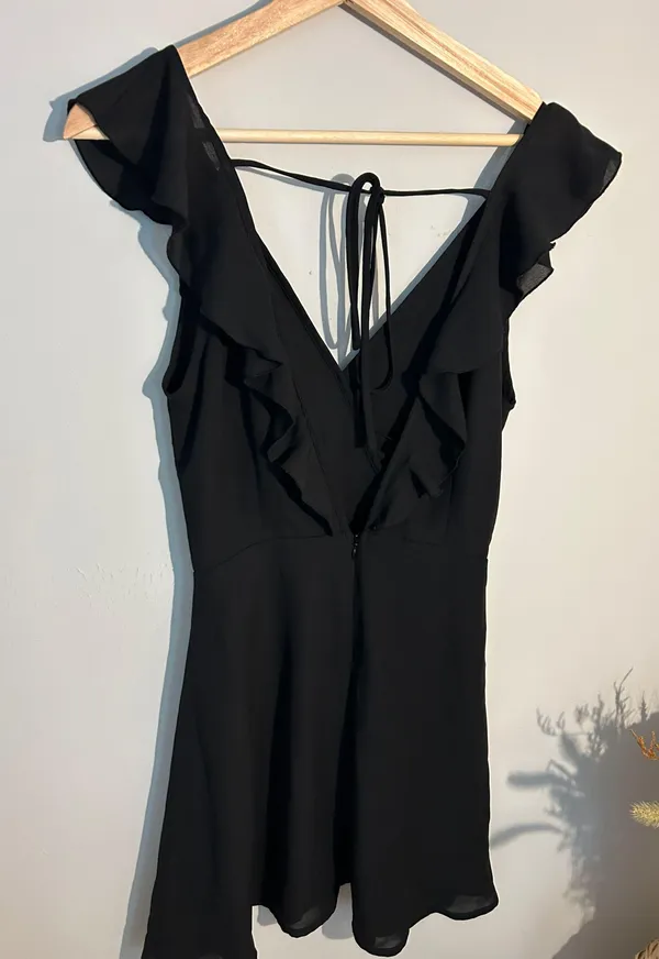 Lulus Black Mini Dress - Image 4