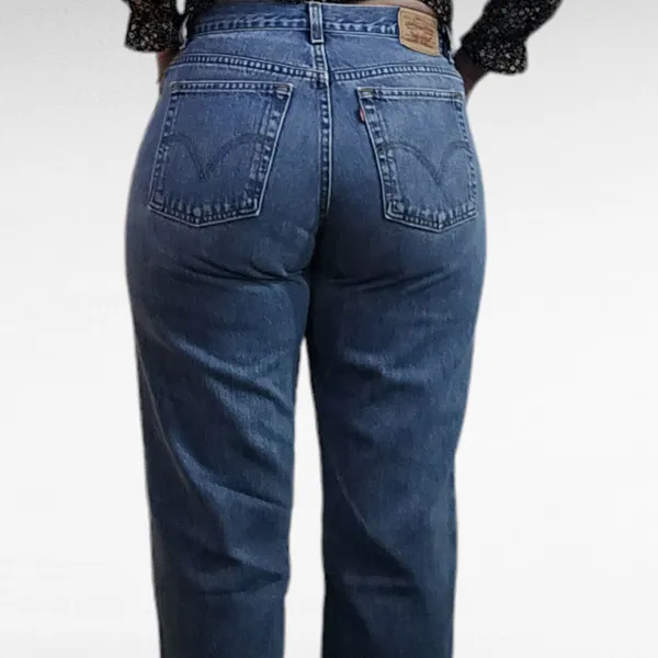 Levis y2k 550 relaxed tapered leg jeans size 14 - Image 14