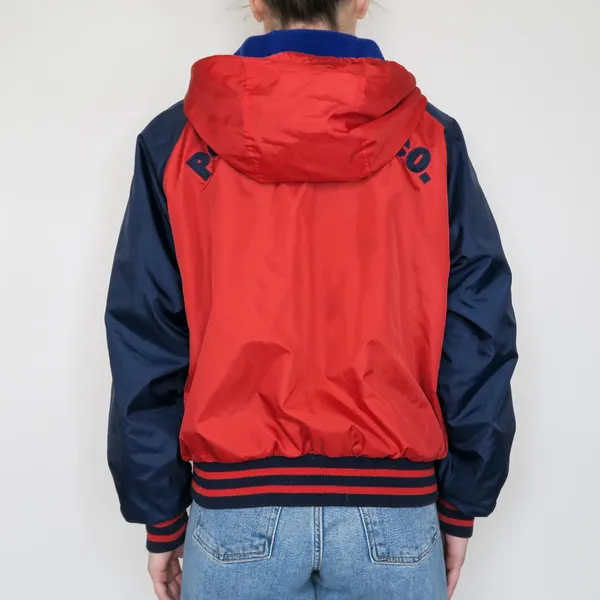 Vintage 90s Ralph Lauren Reversible Fleece Windbreaker Jacket - Image 6