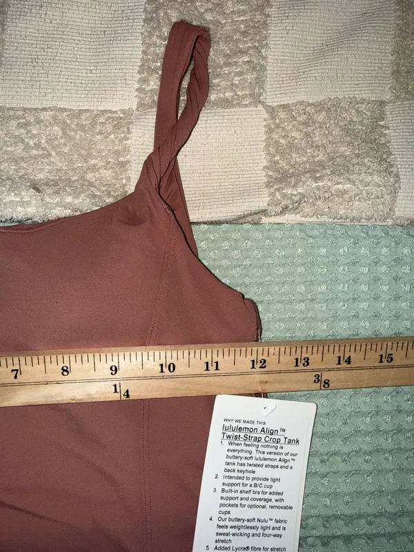 NWT Lululemon Align Twist-Strap Crop‎ Tank size XXS - Image 3