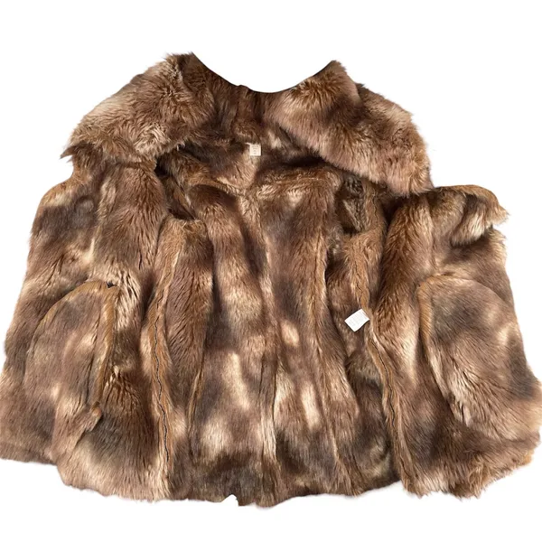 Black Faux Fur Lined Hooded Winter Coat Microsuede Coldwater Creek Petite L | 14 - Image 4