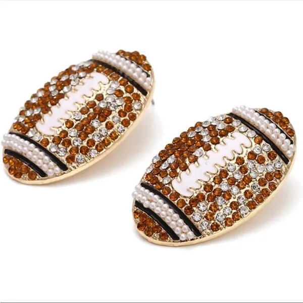 Bauble Bar "Game Day Glam" Football Earrings - Image 2