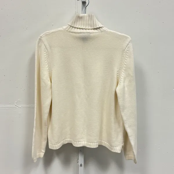 Vintage Splendor Cream White 100% Cotton Turtleneck Sweater Women's XL‎ Canada - Image 2