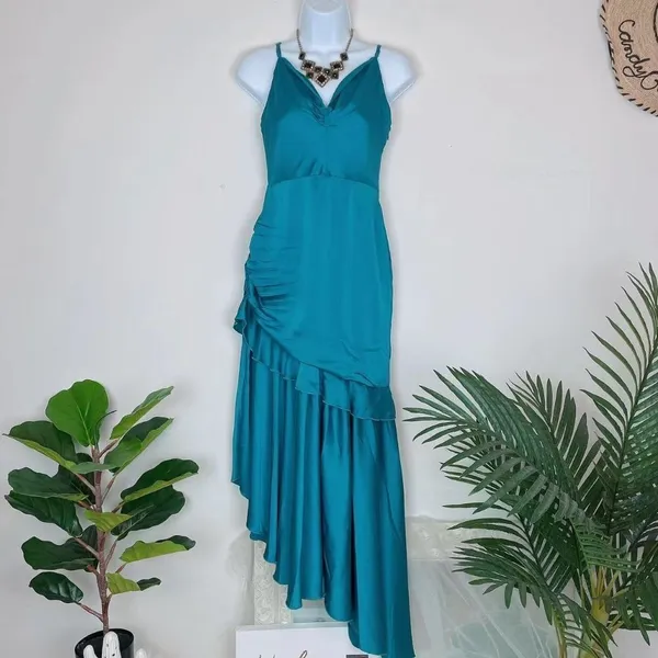 Bellevue the Label Royal Blue Malia High Low Maxi Dress Small - Image 2