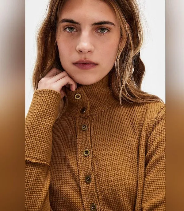 NWT Free People The Free Maddie Cardi. Color Tobacco Size M - Image 4