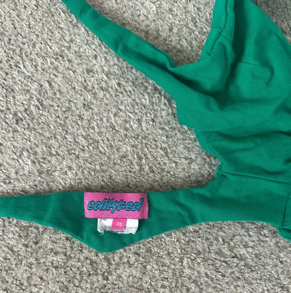 Edikted Green Butterfly Tie Top - Image 5