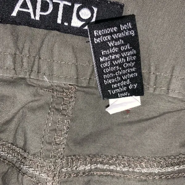 Apt.9 Cargo Capris With Studded Belt Women's Size 4 olive Green - Image 4