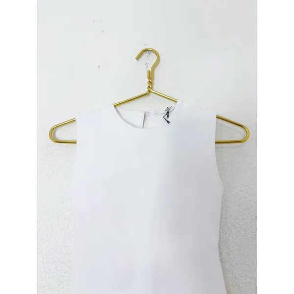 NWT Zara White Bubble Dress Size Small Sleeveless Stretch Drop Waist 4424/151 - Image 5