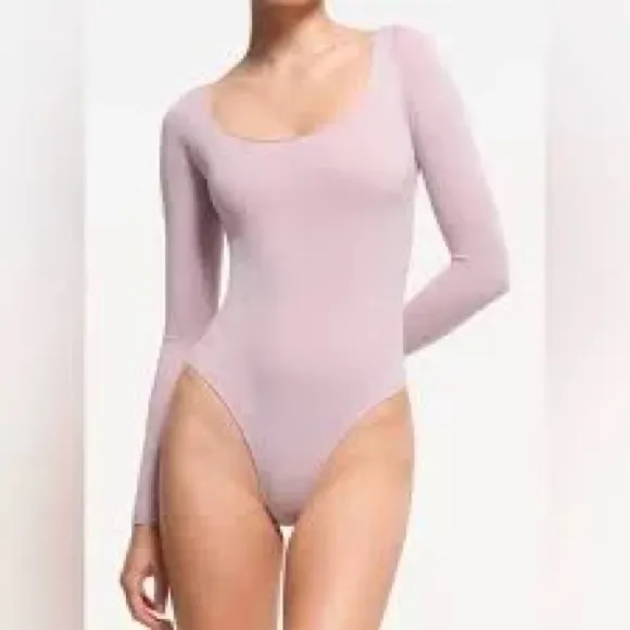 Skims Essential Smoothing Scoop-Neck Thong, Size Large/XLarge, Dusk, $78 - Image 2