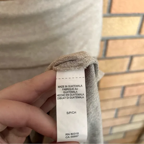 Lucky Brand Off the Shoulder Knit Sweater Beige Size Small - Image 3