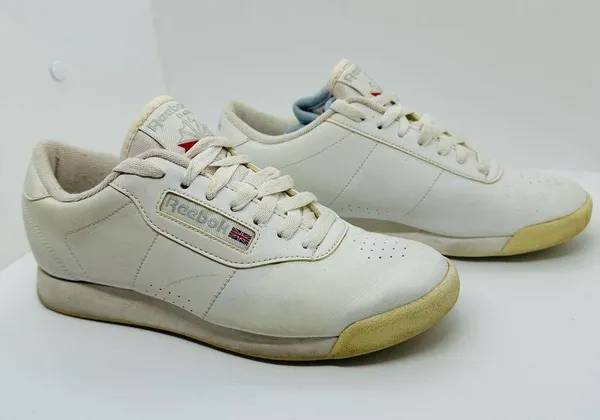 Reebok Women’s White Classic Lace Up Athletic Tennis Shoes Size 6.5 - Image 6