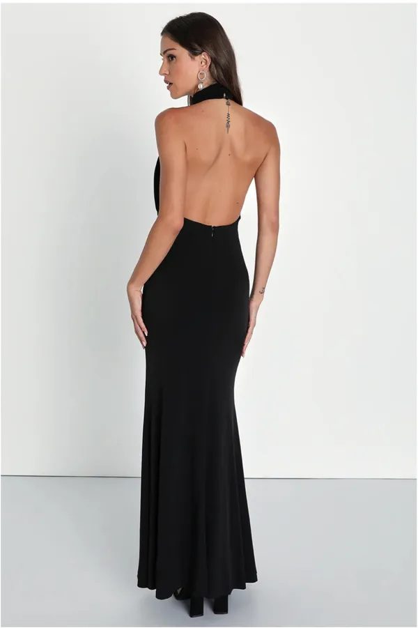Lulus Black Maxi Dress - Image 4