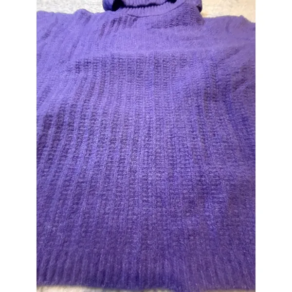 Universal Thread Purple‎ Ribbed Turtleneck Sweater Women's Size Mesdium NWT - Image 5