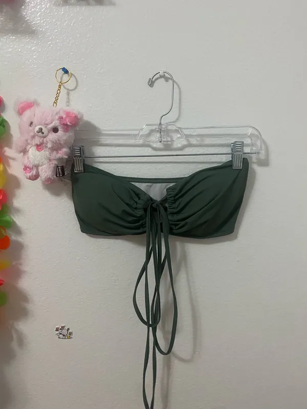 Green strapless swim suit set Size M - Image 4