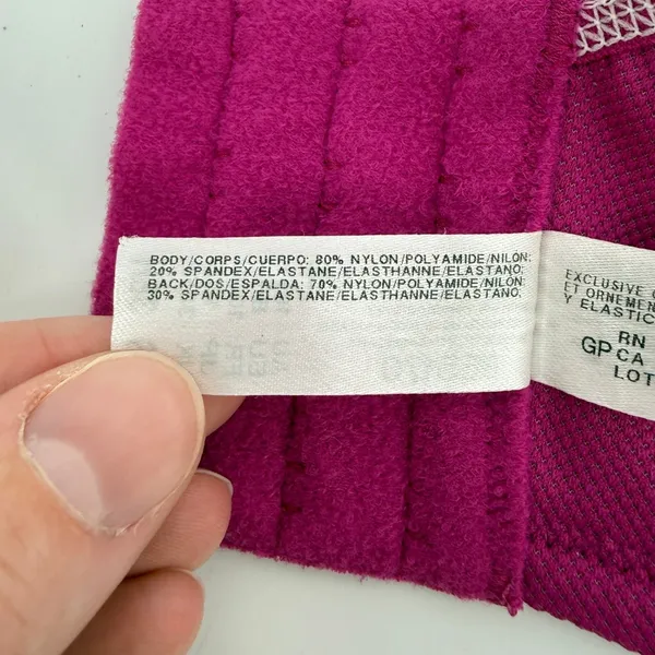 Wacoal 855170 Simone Sport Underwire Bra Magenta Pink 38H Full Coverage Unlined - Image 4