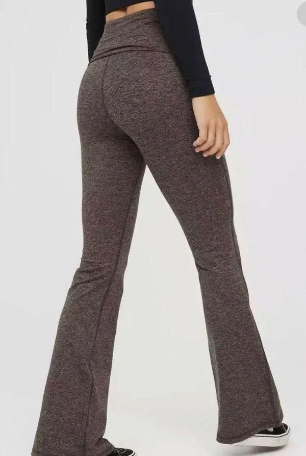 Aerie MEDIUM SHORT OFFLINE Hugger High Waisted Foldover Flare Legging - Image 4