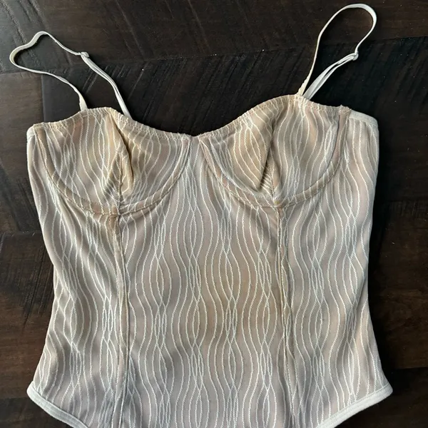 White Fox Corset Bodysuit - Image 4