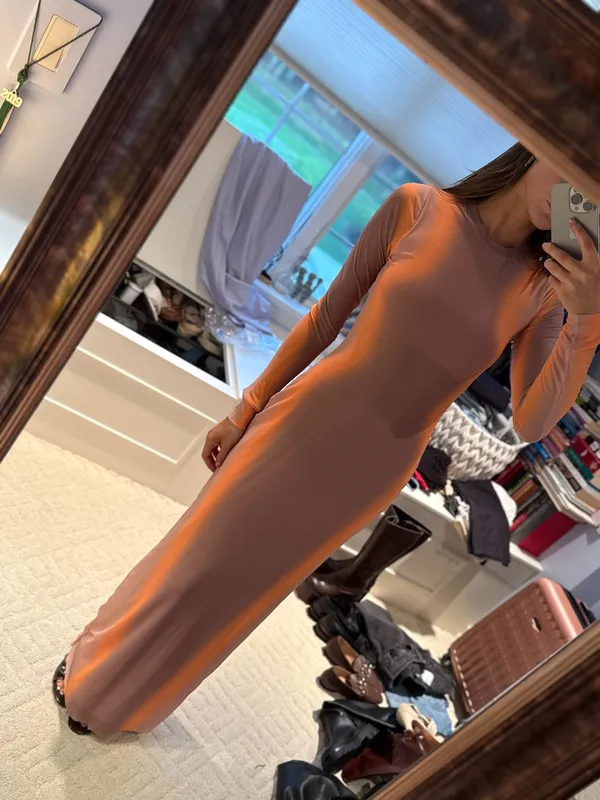 AFRM Long Sleeve Mesh Maxi Dress XS NWT - Image 2